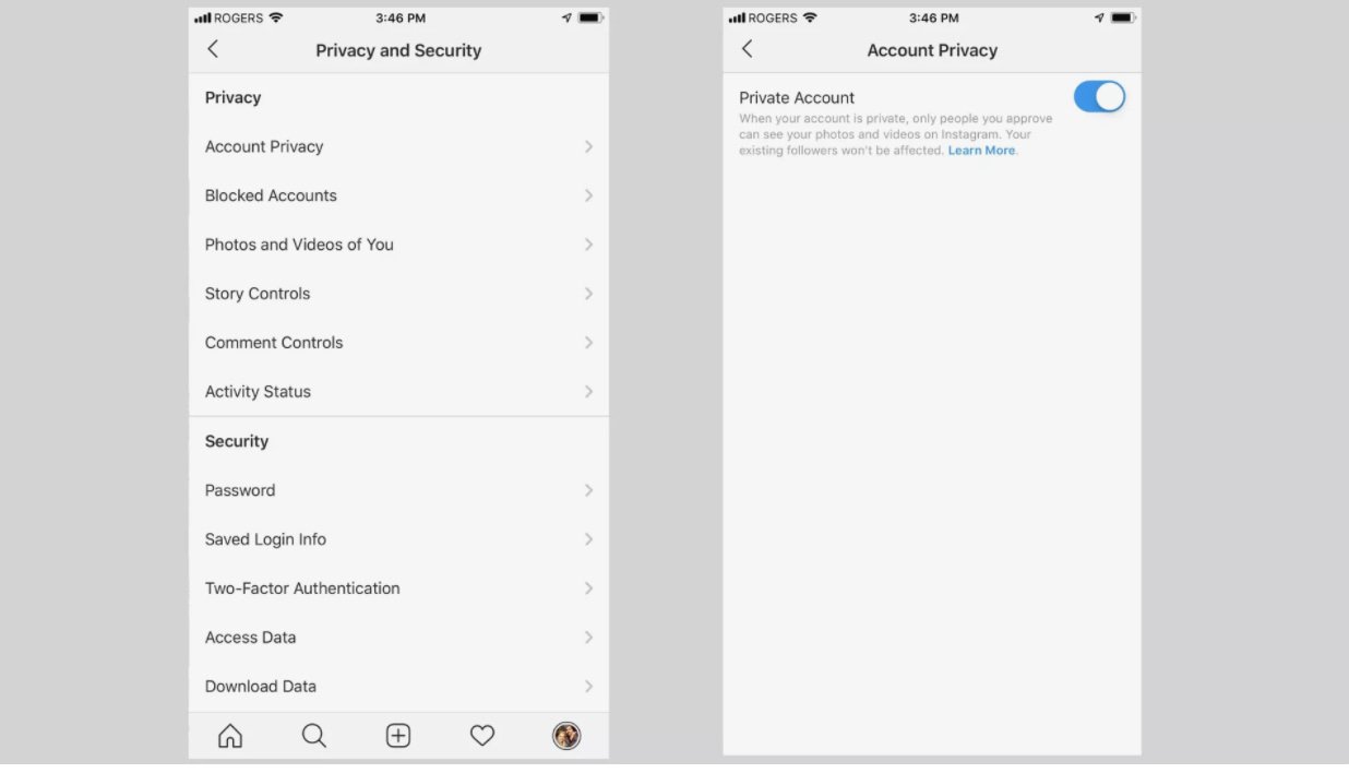 privacy on instagram privacy on instagram
