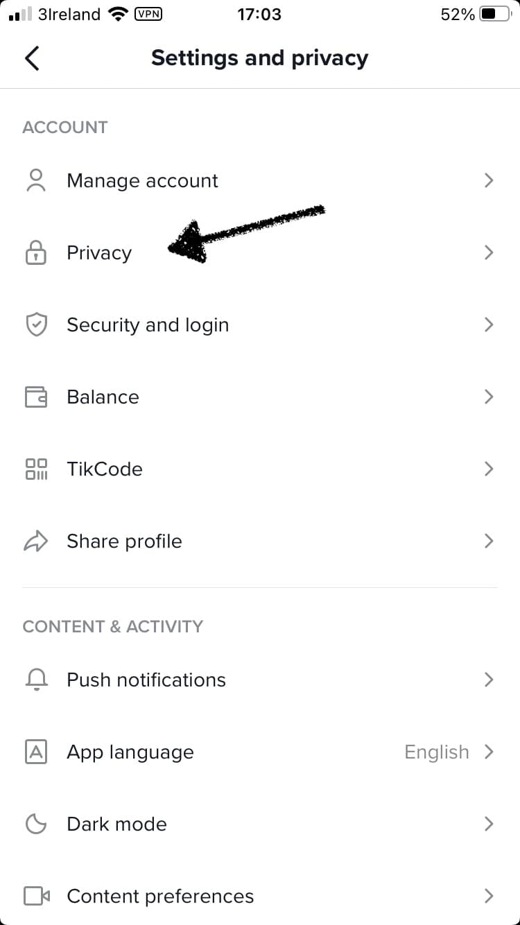 TikTok, request code, setting up privacy, TikTok define your interests TikTok, request code, setting up privacy, TikTok define your interests