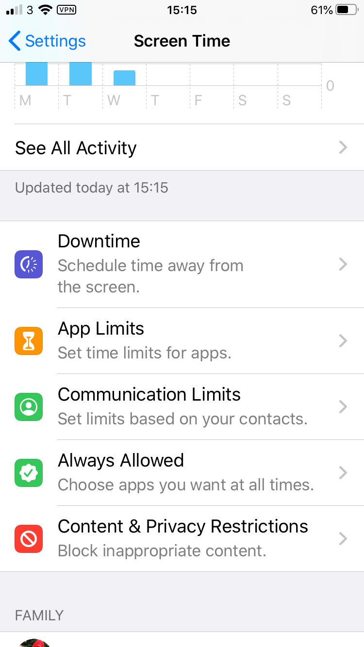 parental control, ios screentime, time limits for kids parental control, ios screentime, time limits for kids